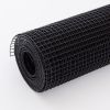 48 inch√ó50 ft Black Vinyl Coated Hardware Cloth, 19 Gauge 1/2 inch Black PVC Hardware Cloth, Black Welded Wire Fence Supports Poultry-Netting Cage-Ho
