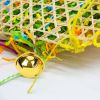 2 PCS Parrot Bite Toys Climbing Foraging Bird Chew Toy Colored Paper Shredder Bamboo Woven For Lovebirds; Cockatiels; Budgies