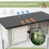 Big Space Small Elevated Rabbit Hutch With Hinged Asphalt Roof And Removable Tray