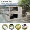 Wooden Rabbit cage Indoor outdoor double layer luxury guinea pig cage hamster High-end paint mesh