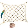 40*40cm Parrot Climbing Net Bird Toy Swing Rope Net Bird Stand Net Hammock With Hook Bird Hanging Climbing Chewing Biting Toys