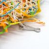 2 PCS Parrot Bite Toys Climbing Foraging Bird Chew Toy Colored Paper Shredder Bamboo Woven For Lovebirds; Cockatiels; Budgies