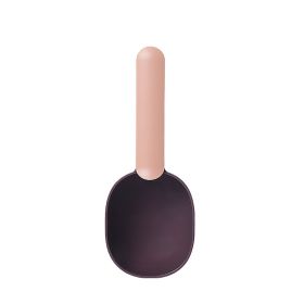 Pet Food Scoop With Ergonomic Bag Clip Handle For Cats Puppies And Small Dogs Measuring Scoop Dog Food Scoop, Plastic Measuring Cup Pet Food Feeding 1 (Color: coffee)
