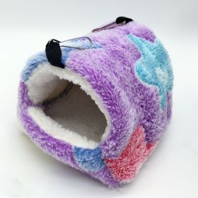 Hamster warm sleeping bag nest (Option: Purple-17x15cm)
