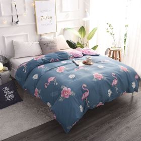 Cotton bed quilt cover (Option: Flamingo-200x230cm)