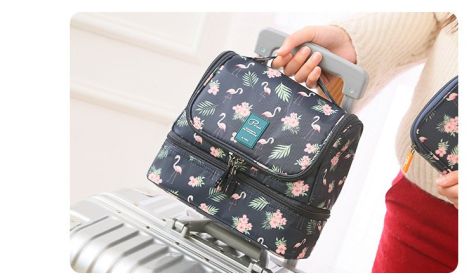 Large-capacity wash bag (Color: Black)