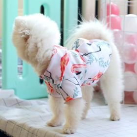 Small dog than the bear pomei thin summer cute shirt (Option: XS-Flamingos)