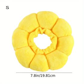 Cat Small Dog Recovery Collar, Cute Sunflower Neck Cone After Surgery, Adjustable Pet E Collar, Wound Healing Protective Cone Surgery Recovery Elizabe (Option: S)