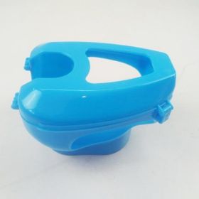 Plastic Racing Pigeon Holder Easy Bird Fixed Frame Rack Medicine Feeder Light Blue (Color: Blue)