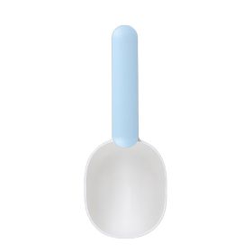Pet Food Scoop With Ergonomic Bag Clip Handle For Cats Puppies And Small Dogs Measuring Scoop Dog Food Scoop, Plastic Measuring Cup Pet Food Feeding 1 (Color: Blue)