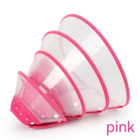 Anti-bite Protective Cover Color Soft Edge Beauty Cover Postoperative Protective Pet Anti-bite Circle (Option: Pink-L)
